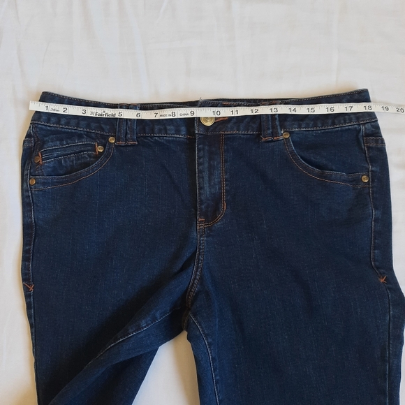 Lane Bryant Slim Boot Straight Fit Genius Fit Dark Wash Jeans 18 average - Picture 12 of 12